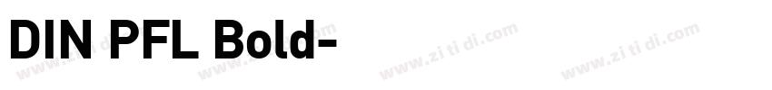 DIN PFL Bold字体转换